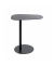 Beistelltisch 52597, 60cm (H), 53x38cm (BxT), oval, schwarz / schwarz