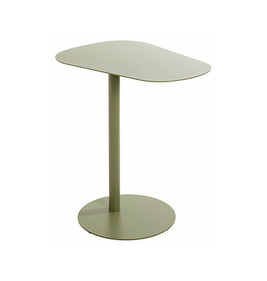 Beistelltisch 52997, 60cm (H), 53x38cm (BxT), oval, grün / grün