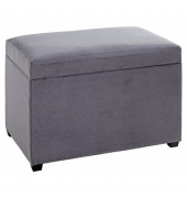 Sitztruhe 54145 grau Stoff 58,0 cm