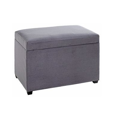 Sitztruhe 54145 grau Stoff 58,0 cm