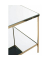 Beistelltisch 54157, 46cm (H), 45x45cm (BxT), rechteckig, Spiegel / gold