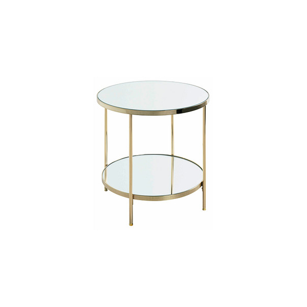 4001070541581 - Beistelltisch Glas gold 450 x 450 x 460 cm 4001070541581 HAKU Möbel 4001070541581 - Beistelltisch Glas gold 450 x 450 x 460 cm 4001070541581 HAKU Möbel