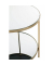 Beistelltisch 54158, 46cm (H), 45x45cm (BxT), rund, Spiegel / gold