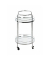 Servierwagen chrom 48,0 x 48,0 x 80,0 cm