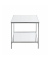 Beistelltisch 54257, 46cm (H), 45x45cm (BxT), rechteckig, Spiegel / silber