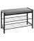 Schuhbank 54544 schwarz, grau Metall 75,0 cm