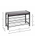 Schuhbank 54544 schwarz, grau Metall 75,0 cm