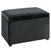 Sitztruhe 54545 schwarz Stoff 58,0 cm