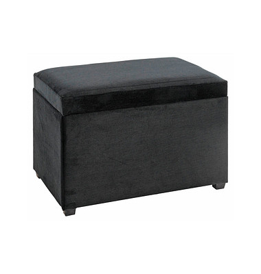 Sitztruhe 54545 schwarz Stoff 58,0 cm
