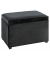 Sitztruhe 54545 schwarz Stoff 58,0 cm
