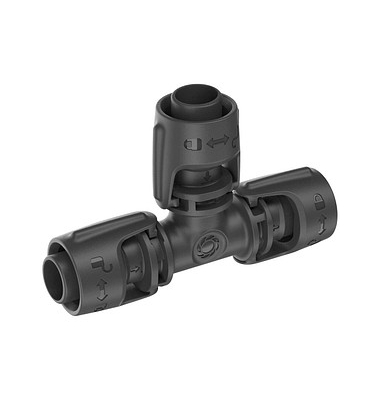  Anschlussstück für Tropfschlauch Micro-Drip-System T-Stück 13 mm (12)