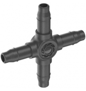  Anschlussstück für Tropfschlauch Micro-Drip-System Kreuzstück