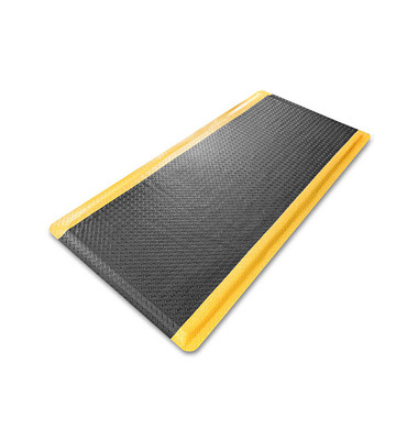 Anti-Ermüdungsmatte schwarz, gelb 60,0 x 90,0 cm