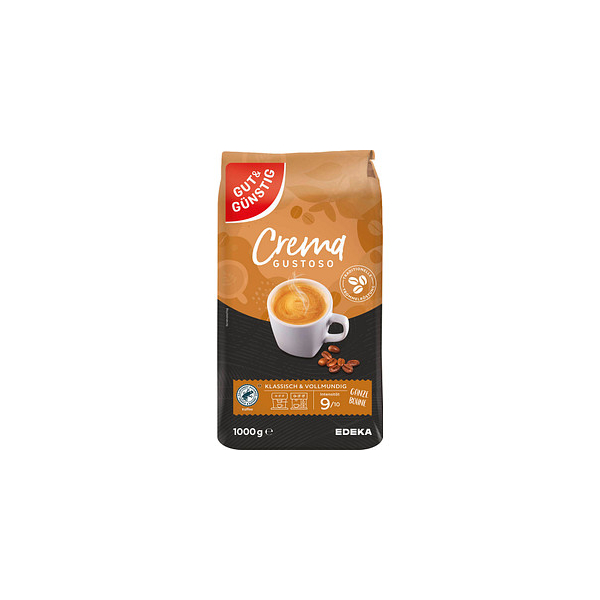 4311501040751 - Crema Gustoso Kaffeebohnen Arabicabohnen kräftig 10 kg 4311501040751 Gut und Günstig