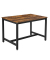 Esstisch KDT75X, 75cm (H), 120x75cm (BxT), rechteckig, braun / schwarz