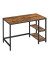 Schreibtisch, 75cm (H), 120x60cm (BxT), rechteckig, braun / schwarz