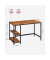 Schreibtisch, 75cm (H), 120x60cm (BxT), rechteckig, braun / schwarz