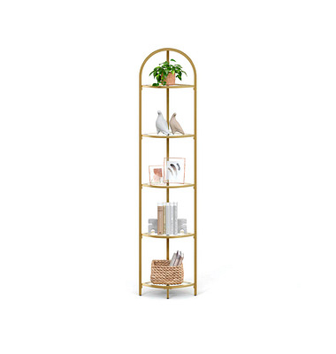 Eckregal gold 28,0 x 28,0 x 158,0 cm