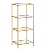 Bücherregal gold 40,0 x 30,0 x 95,0 cm