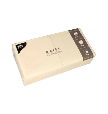 Servietten Daily Collection champagner 2-lagig 12,0 x 12,0 cm