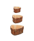 Pflanzkübel Holz braun eckig 29,023,016,0 x 14,012,010,0 cm