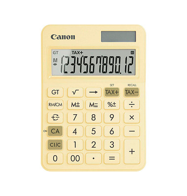 LS-125KB-PYL Tischrechner pastellgelb