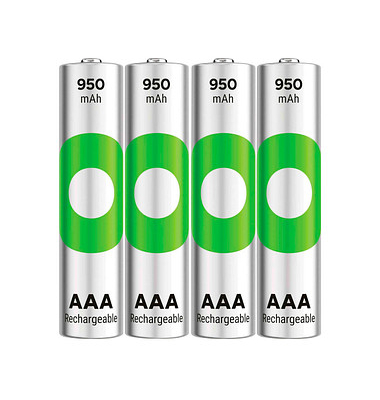 4 GP Akkus ReCyko+ Micro AAA 950 mAh