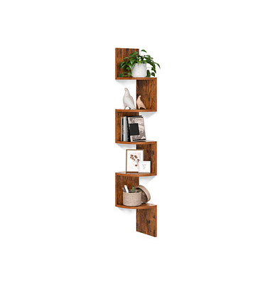 Eckregal braun 20,0 x 20,0 x 126,0 cm