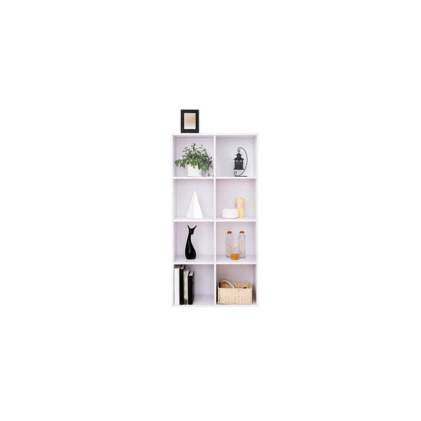 6955880333516 - Songmics - Regal mit 8 Fächern Bücherregal aus Holz als Dekoregal freistehende Schrank für Büro Zuhause Weiß LBC24WT - Weiß 6955880333516 - Songmics - Regal mit 8 Fächern Bücherregal aus Holz als Dekoregal freistehende Schrank für Büro Zuhause Weiß LBC24WT - Weiß
