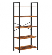 Bücherregal braun, schwarz 66,0 x 30,0 x 153,0 cm