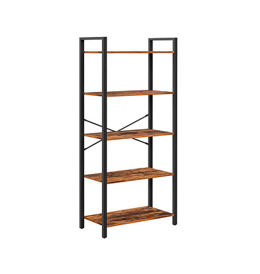 Bücherregal braun, schwarz 66,0 x 30,0 x 153,0 cm