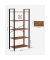 Bücherregal braun, schwarz 66,0 x 30,0 x 153,0 cm