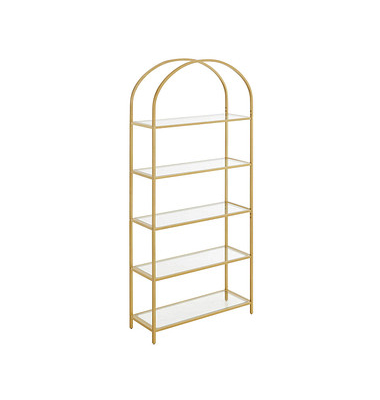 Bücherregal gold 83,0 x 30,2 x 183,5 cm