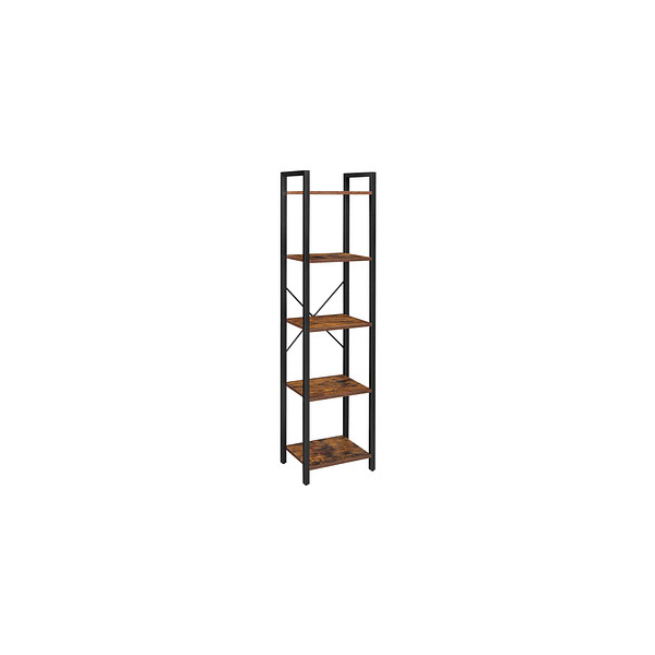 0194343024356 - Vasagle Bücherregal Standregal Aufbewahrungsregal mit 5 Ebenen Industrie-Design für Wohnzimmer Büro Arbeitszimmer und Flur Stahlgestell 0194343024356 - Vasagle Bücherregal Standregal Aufbewahrungsregal mit 5 Ebenen Industrie-Design für Wohnzimmer Büro Arbeitszimmer und Flur Stahlgestell