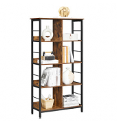 Bücherregal braun, schwarz 80,0 x 33,0 x 149,0 cm