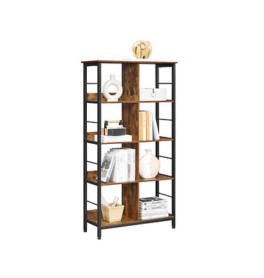 Bücherregal braun, schwarz 80,0 x 33,0 x 149,0 cm