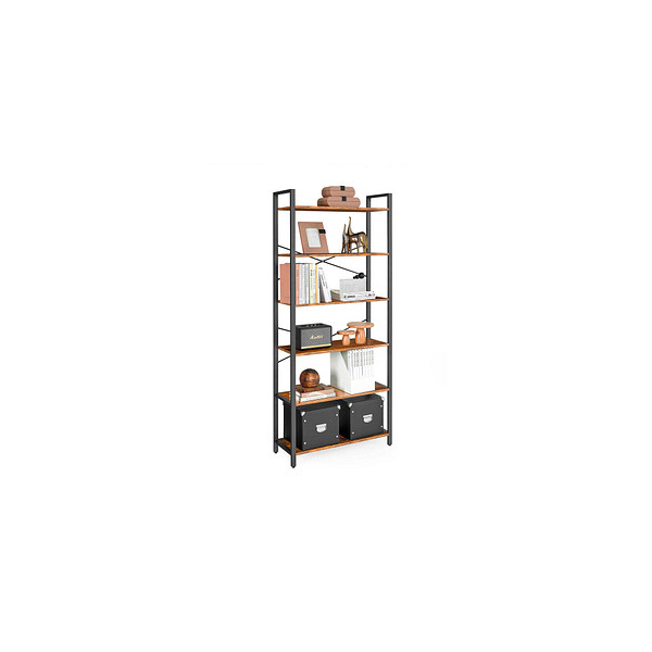 0194343030746 - Songmics - vasagle Bücherregal mit 6 Ebenen Aufbewahrungsregal Stahlgestell für Wohnzimmer Arbeitszimmer Büro und Flur 80 x 30 x 186 cm 0194343030746 - Songmics - vasagle Bücherregal mit 6 Ebenen Aufbewahrungsregal Stahlgestell für Wohnzimmer Arbeitszimmer Büro und Flur 80 x 30 x 186 cm