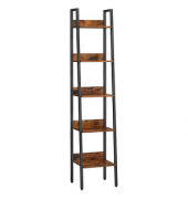 Bücherregal braun, schwarz 33,8 x 30,0 x 170,0 cm