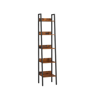 Bücherregal braun, schwarz 33,8 x 30,0 x 170,0 cm
