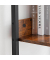 Bücherregal braun, schwarz 33,8 x 30,0 x 170,0 cm