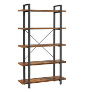 Bücherregal braun, schwarz 105,0 x 33,5 x 177,5 cm