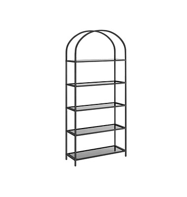 Bücherregal schwarz 83,0 x 30,2 x 183,5 cm