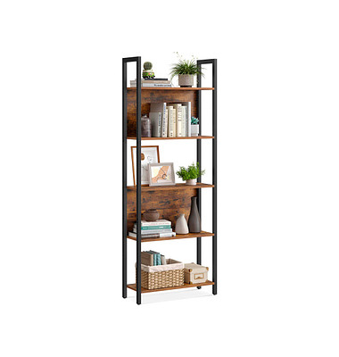 Bücherregal braun, schwarz 62,0 x 24,0 x 165,0 cm
