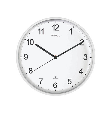  Wanduhr MAULsprint 9054602, wei&szlig;, 30,5cm, rund, analog