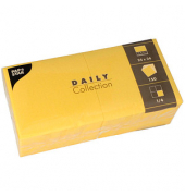 Servietten Daily Collection gelb 2-lagig 12,0 x 12,0 cm