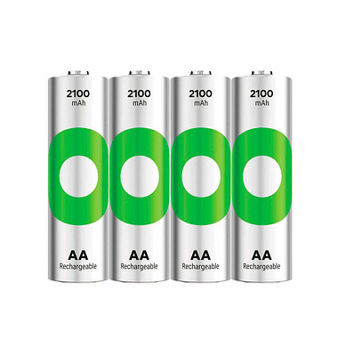 4 GP Akkus ReCyko+ Mignon AA 2.100 mAh