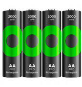 4 GP Akkus ReCyko+ PRO Mignon AA 2.000 mAh