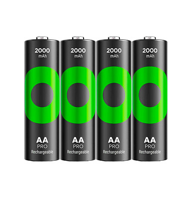 4 GP Akkus ReCyko+ PRO Mignon AA 2.000 mAh