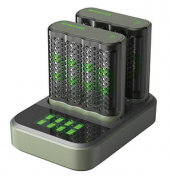 M452D 2x4-Port + Dockingstation Akku-Schnellladegerät inkl. Akkus