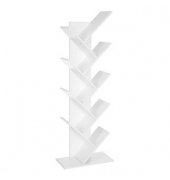 Bücherregal weiß 50,0 x 25,0 x 141,5 cm